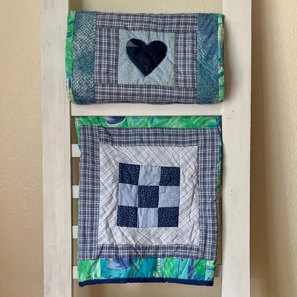 NWOT Handmade handcrafted Signed Baby Quilt Blanket - Picture 2 of 8